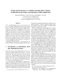Design and Performance of a Modular Portable Object Adapter for Distributed, Real-Time, and Embedded CORBA Applications