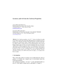Geometry and Art from the Cordovan Proportion