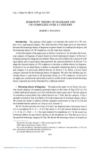 Homotopy Theory of Diagrams and Cw-Complexes Over a Category