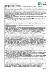 Impact Case Study (Ref3b) Page 1 Institution