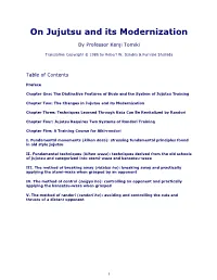 On Jujutsu and Its Modernization