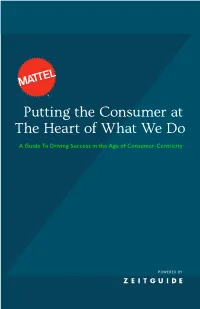 Putting the Consumer at the Heart of What We Do