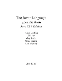 The Java® Language Specification Java SE 8 Edition