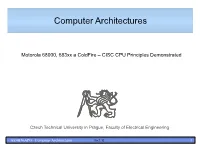 Computer Architectures