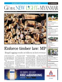 Enforce Timber Law: MP Illegal Logging Results in Billions in Lost Revenue