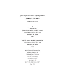 Structure-Function Studies of the Co2 Uptake Complex In