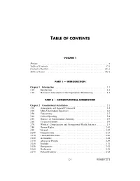 Table of Contents