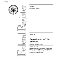 Thread-Leaved Brodiaea); Proposed Rule