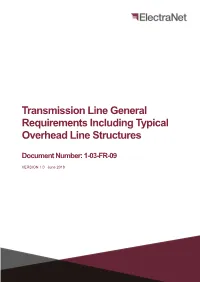 Transmission Line General Requirements Including Typical Overhead Line Structures