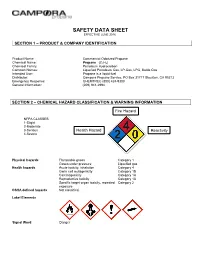Material Safety Data Sheet