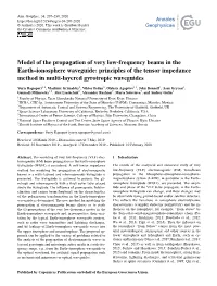 Model of the Propagation of Very Low-Frequency Beams in the Earth