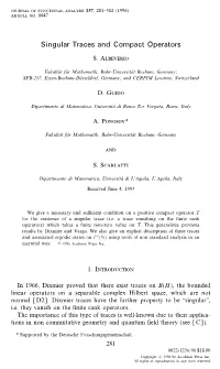 Singular Traces and Compact Operators S