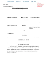 Case 2017CV001683 Document 43 Filed 03-20-2019 Page 1 of 19