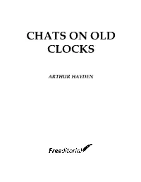 Chats on Old Clocks