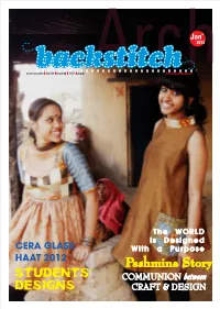 Pashmina Story STUDENTS’ COMMUNION Between DESIGNS CRAFT & DESIGN 02 N I Hopey Editor Inchief Ar Though W Design