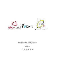 Pocketqube Standard Issue 1 7Th of June, 2018
