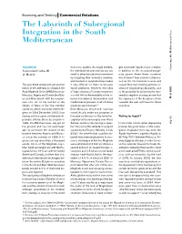 The Labyrinth of Subregional Integration in the South Mediterranean