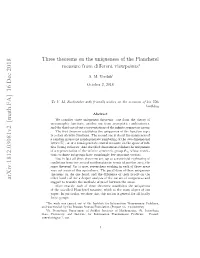 Three Theorems on the Uniqueness of the Plancherel Measure From