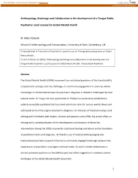 1 Anthropology, Brokerage and Collaboration in the Development Of