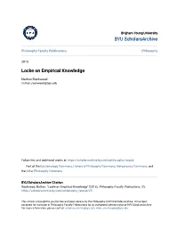 Locke on Empirical Knowledge