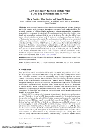 Low-Cost Laser Detection System with a 360-Deg Horizontal Field of View