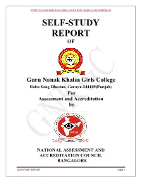 Self-Study Report