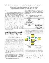 (Sns) Linac Rf System*