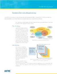 Systems Security Engineering Fact Sheet