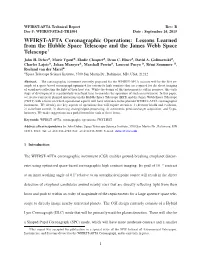 WFIRST-AFTA Coronagraphic Operations: Lessons Learned from the Hubble Space Telescope and the James Webb Space Telescope1 John H