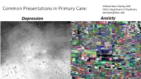 Common Presentations in Primary Care: Depression