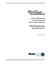 DSU Routefinder Model MTASR2-201
