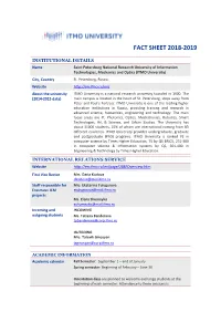 Fact Sheet 2018-2019
