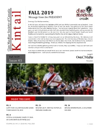 FALL 2019 Message from the PRESIDENT