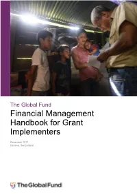 Financial Management Handbook for Grant Implementers
