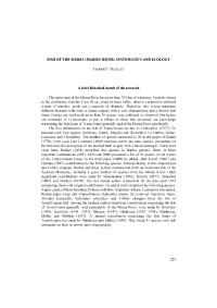Fish of the Mures (Maros) River: Systematics and Ecology