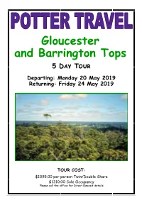 Gloucester and Barrington Tops