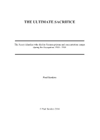 The Ultimate Sacrifice