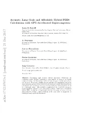 Accurate, Large-Scale and Affordable Hybrid-PBE0 Calculations With