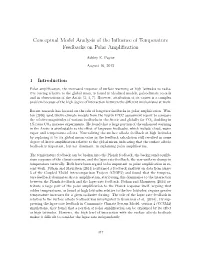 Conceptual Model Analysis of the Influence of Temperature