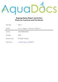 Dugong Status Report and Action Plans for Countries and Territories