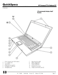 HP Compaq 6715S Notebook PC Overview