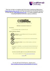 This Item Is Held in Loughborough University's Institutional Repository