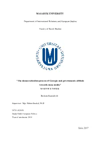 MASARYK UNIVERSITY “The Democratization Process Of