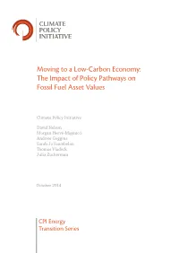 Moving to a Low-Carbon Economy: the Impact of Policy Pathways on Fossil Fuel Asset Values