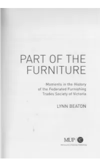 Part of the Furniture