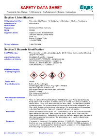 SAFETY DATA SHEET Flammable Gas Mixture: 1,2-Butadiene / 1,3-Butadiene / 2-Butene / Isobutylene