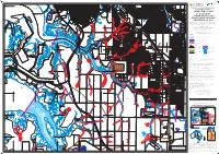 (1 in 100 Year) FLOOD EXTENT and PEAK FLOOD SURFACE CONTOURS for 2100
