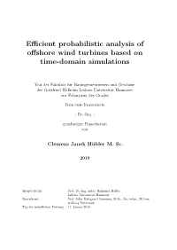 Efficient Probabilistic Analysis of Offshore Wind Turbines Based On