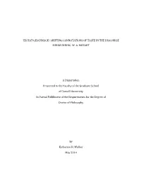 Er Hat Geschmack’: Shifting Connotations of Taste in the Discourse Surrounding W