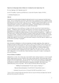 Experiences in Using Open Source Software for Teaching Electronic Engineering CAD